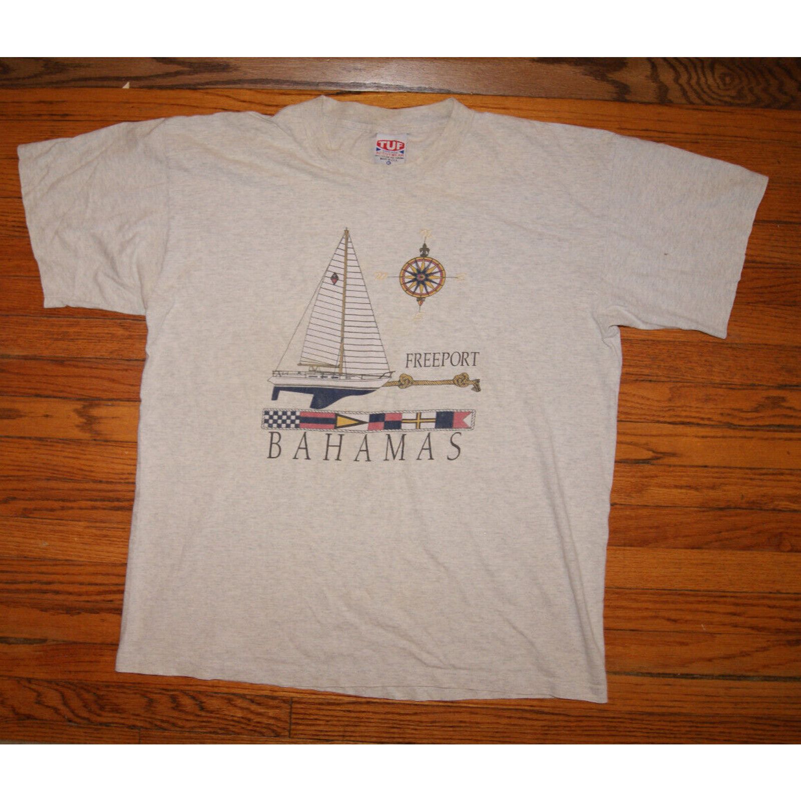 Other VTG Freeport Bahamas Sail Boat Graphic T Shirt Tee Sz XL USA Size US XL / EU 56 / 4 - 2 Thumbnail