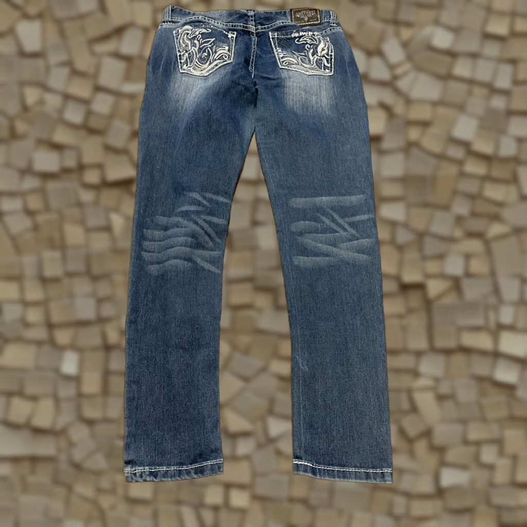 Vintage Amethyst Jeans Women’s Size 9 Blue Denim Straight Leg Pockets Size 30" / US 8 / IT 44 - 1 Thumbnail