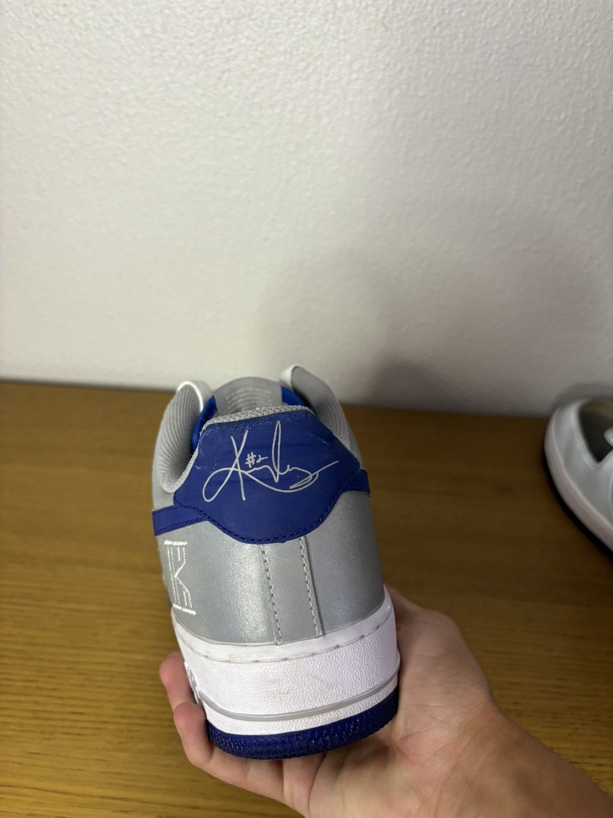 Nike Nike Air Force One Kyrie Irving Wolf Grey Size US 14 / EU 47 - 7 Thumbnail