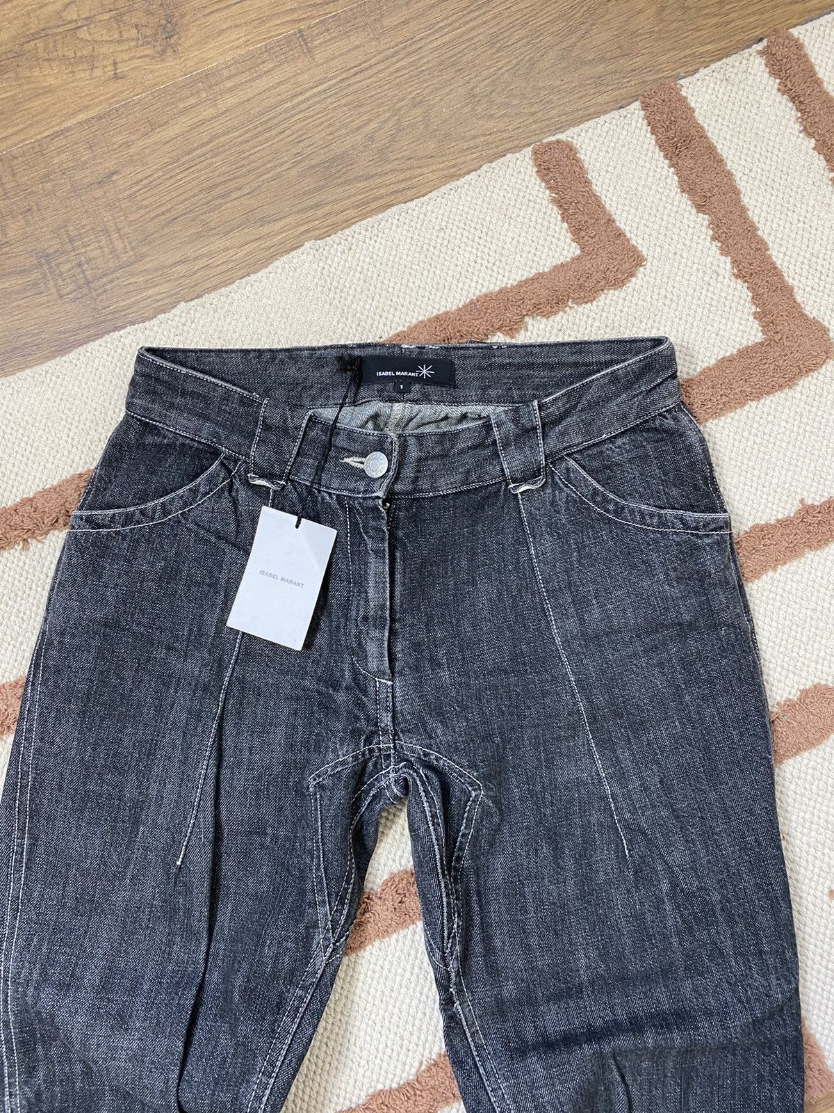 Isabel Marant VINTAGE ISABEL MARANT GRAY DENIM JEANS Size 26" / US 2 / IT 38 - 2 Thumbnail