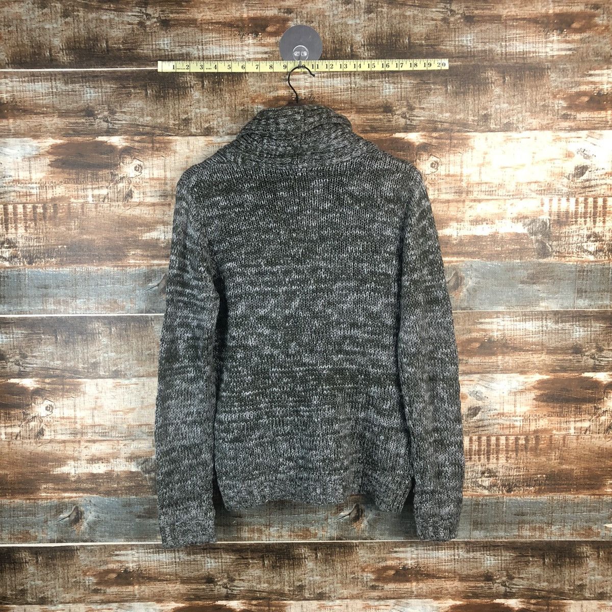 Homespun Knitwear × NANO universe DL Nano Universe Gray Cardigan Knitwer #C542 Size S / US 4 / IT 40 - 13 Thumbnail