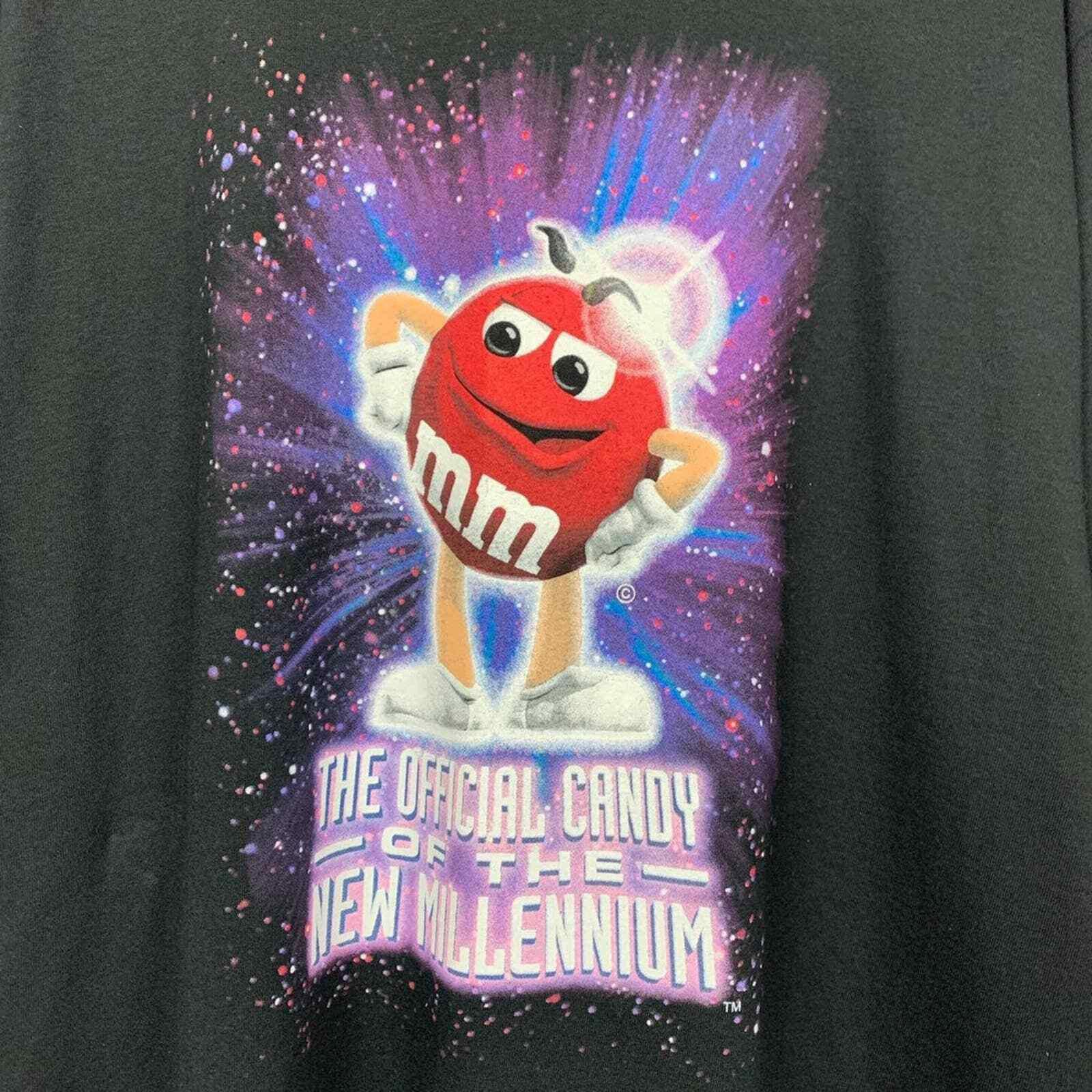 Other 2000 Y2K M&M’s Candy Millennium Black T Shirt XL Size US XL / EU 56 / 4 - 2 Thumbnail