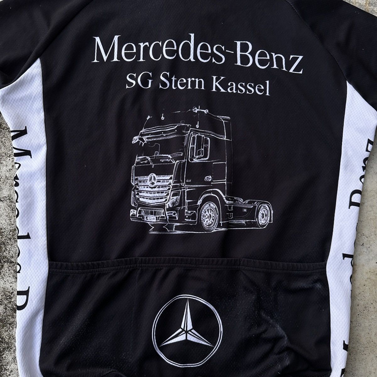 Germany Mercedes-Benz Cycling Jersey Big Logo car truck