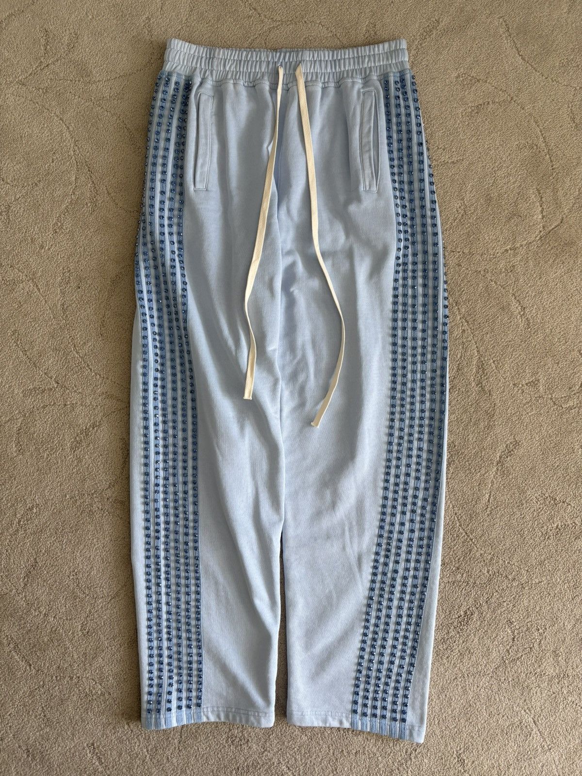 Vale Vale Forever Ice Blue Crystal Sweatpants Size US 30 / EU 46 - 1 Thumbnail