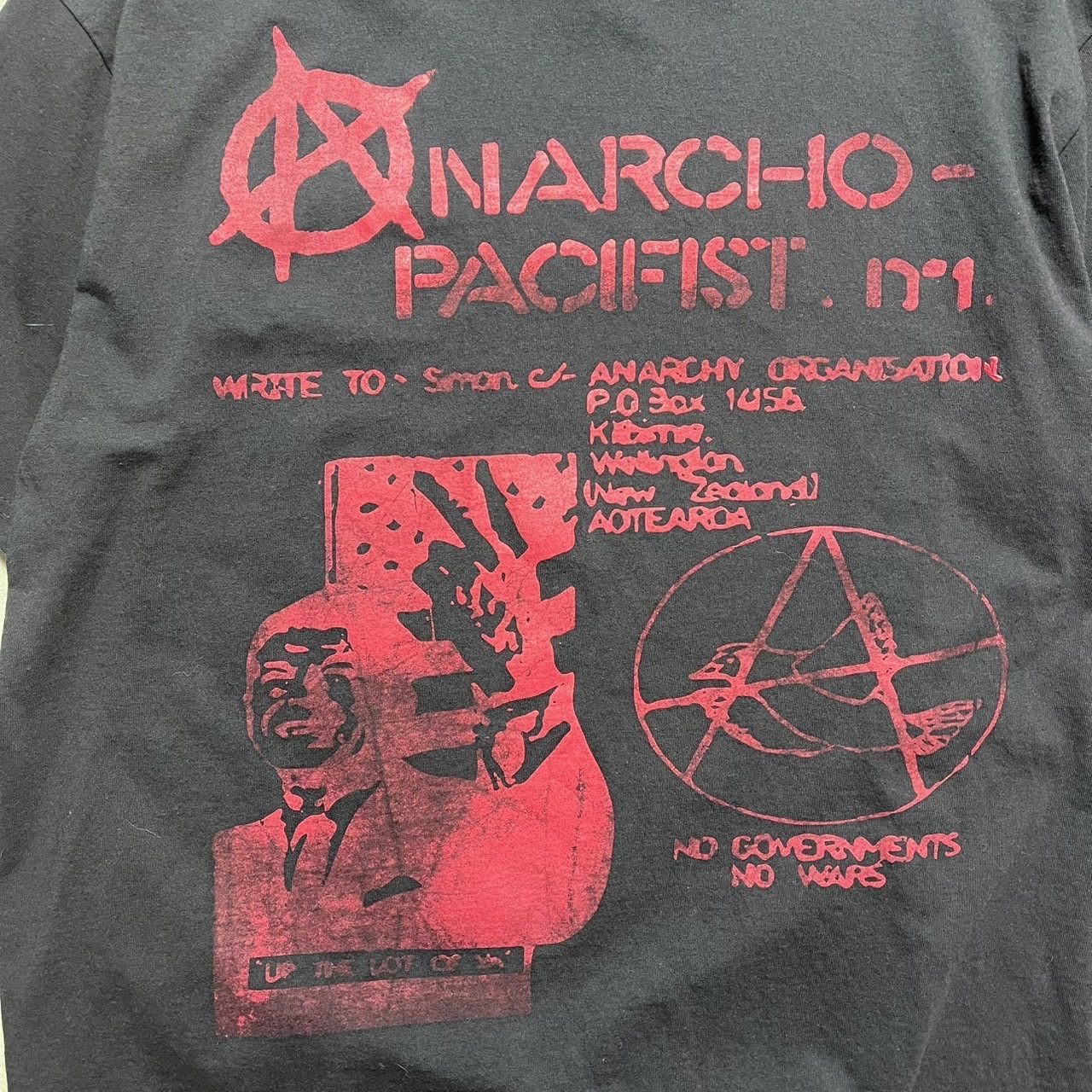Handmade Handmade Anarcho-Pacifist T-shirt Size US XL / EU 56 / 4 - 2 Thumbnail