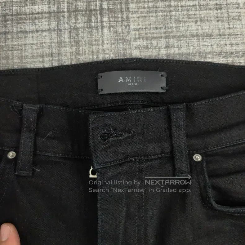 Amiri Amiri High-end black diamond denim pants Size US 31 - 4 Thumbnail