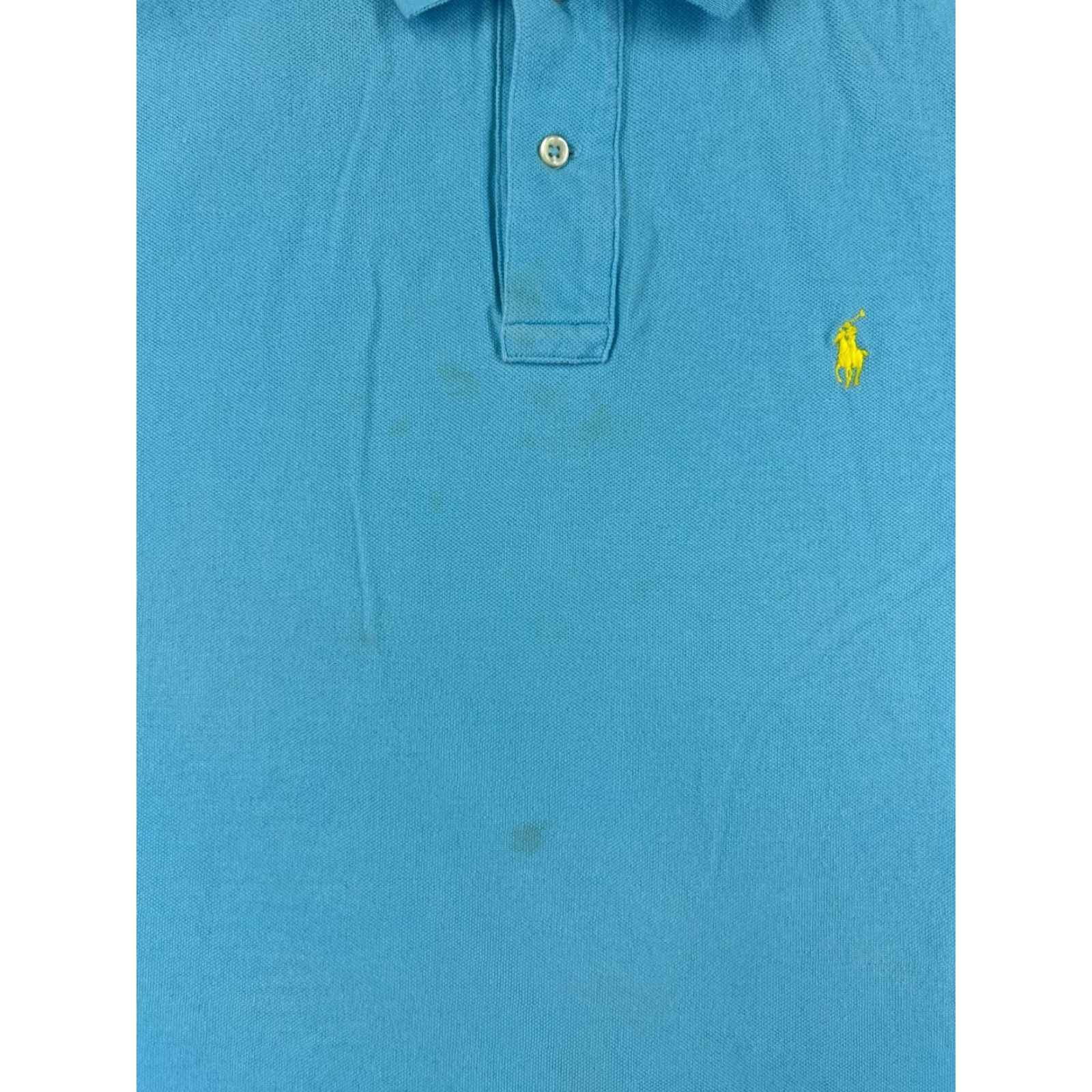 Ralph Lauren VINTAGE Ralph Lauren Polo Shirt Adult Medium Blue Pony Golf Cotton Knit READ Size US M / EU 48-50 / 2 - 6 Thumbnail