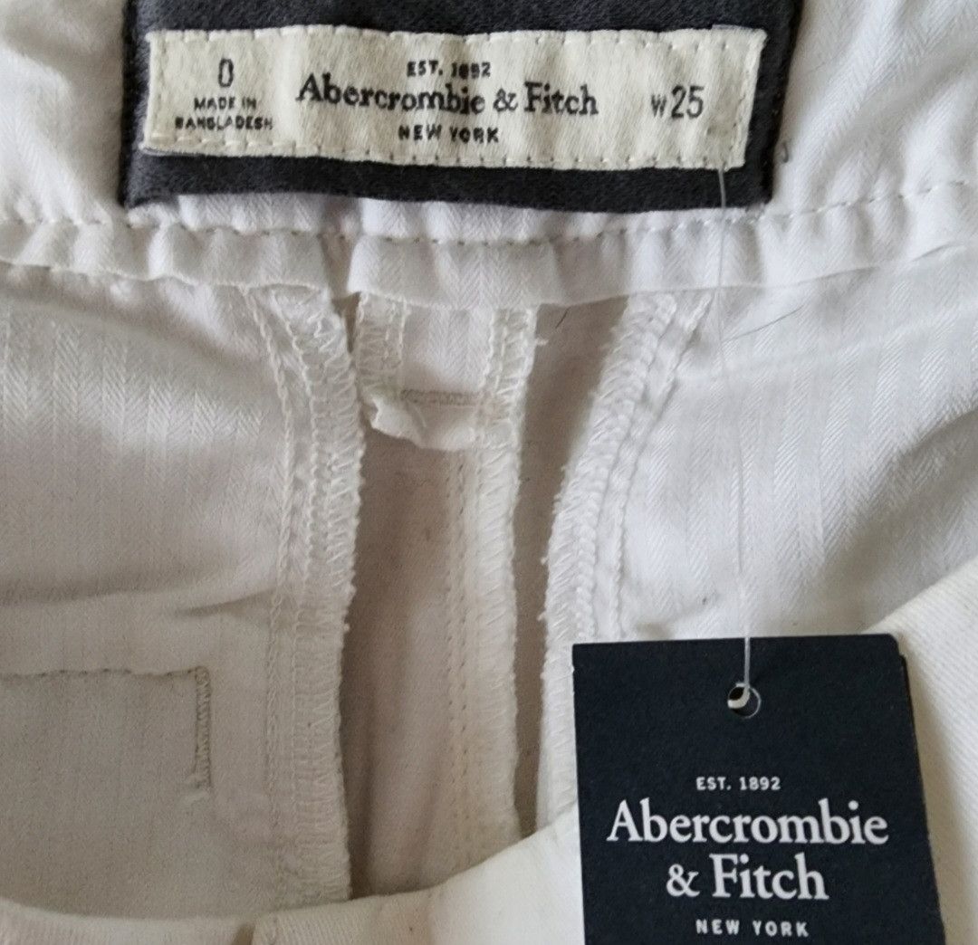 Abercrombie & Fitch NWT Abercrombie & Fitch White A&F Short Shorts Size 0 w 25 Size 25" / US 0 / IT 36 - 2 Thumbnail