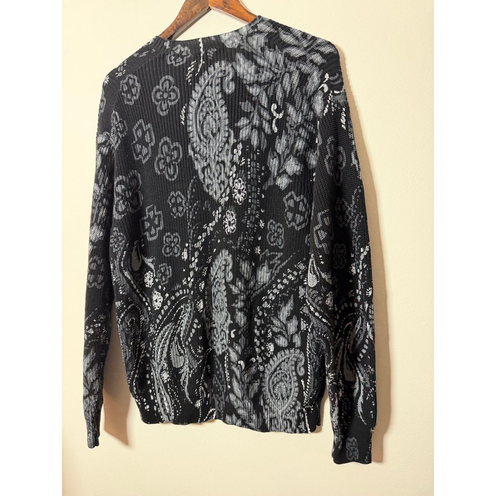 Supreme Supreme Printed Paisley Sweater 'Black' SS24 Size US M / EU 48-50 / 2 - 6 Thumbnail