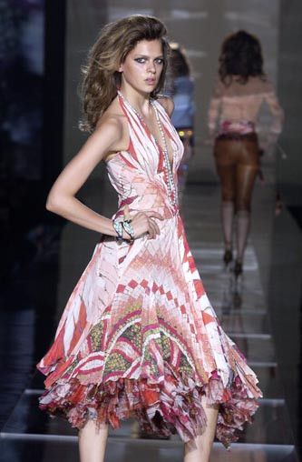 Roberto Cavalli Roberto Cavalli S/S 2004 Silk Runway Midi Skirt Size 26" / US 2 / IT 38 - 4 Thumbnail