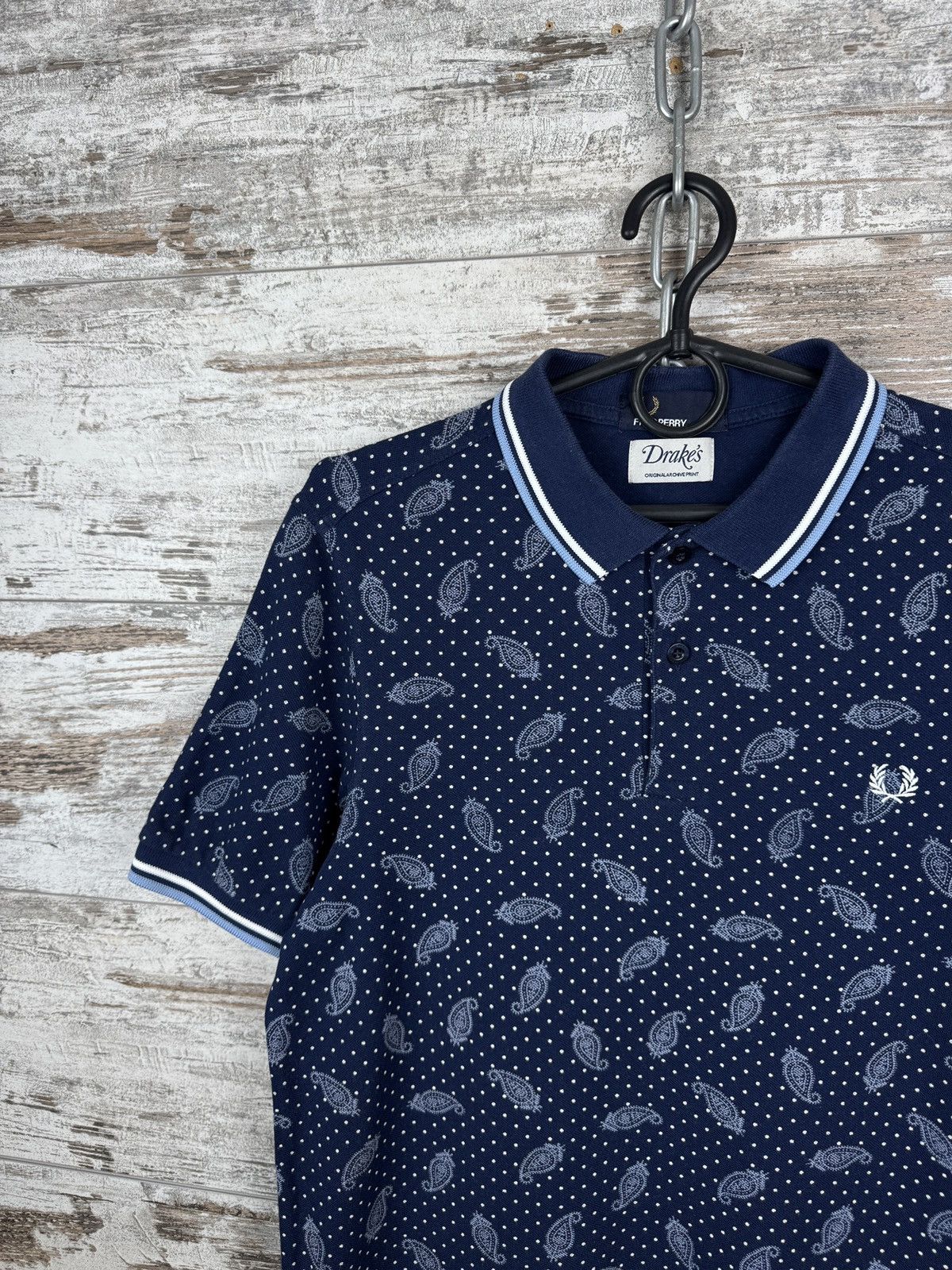 Drake's × Fred Perry Mens Vintage Fred Perry Drake’s polos t-shirt luxury tee Size US M / EU 48-50 / 2 - 3 Thumbnail