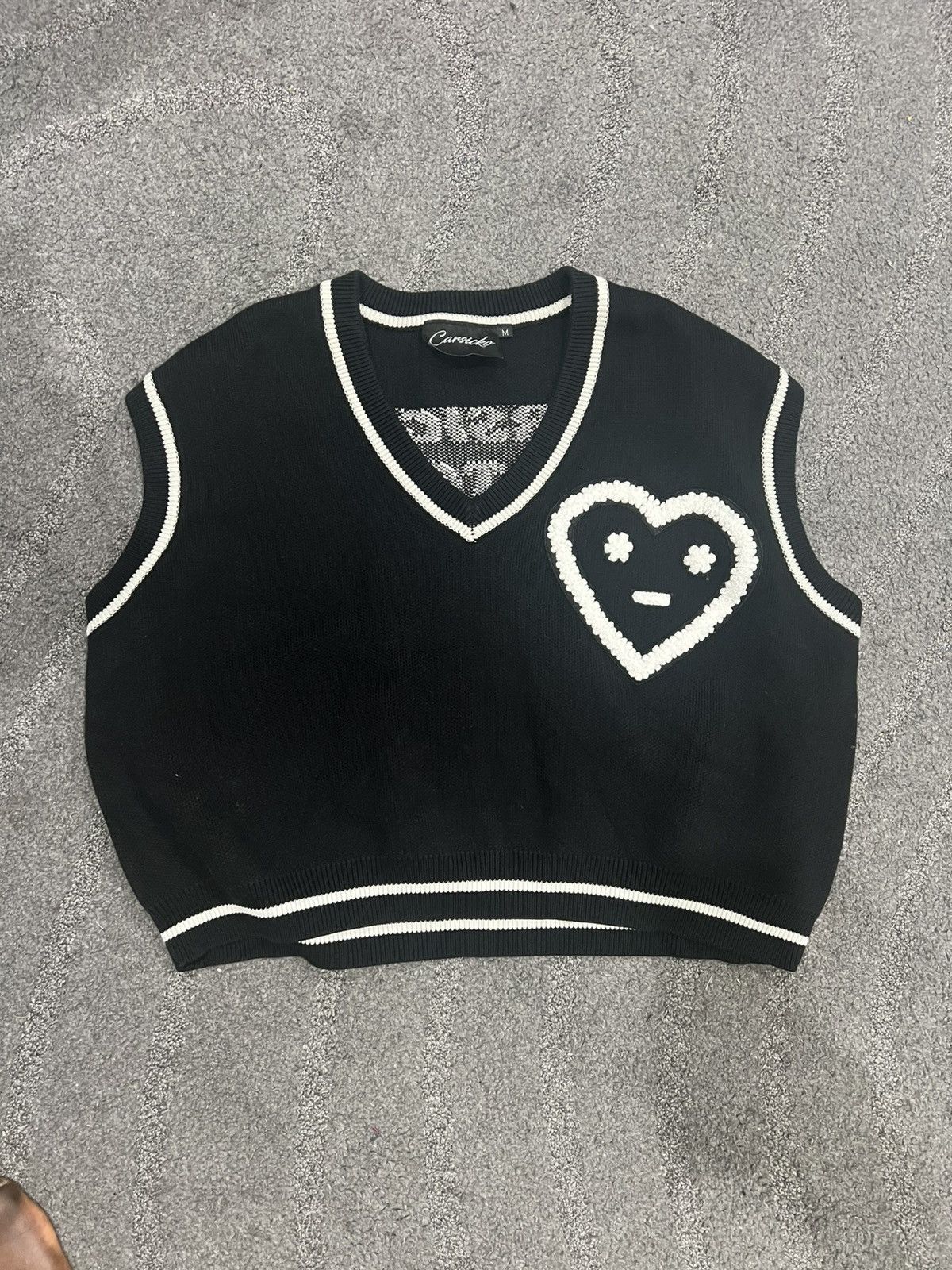 Carsicko Black and White Carsicko sweater vest Size US M / EU 48-50 / 2 - 1 Thumbnail