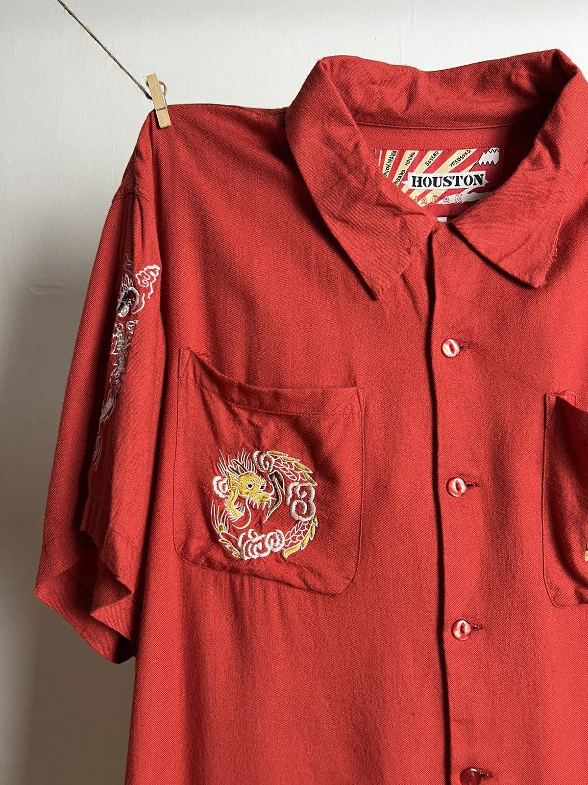 Toyo Enterprises × Vintage Vintage 1990s Houston Japan Lucky 7th Rayon Shirts Size US L / EU 52-54 / 3 - 4 Thumbnail
