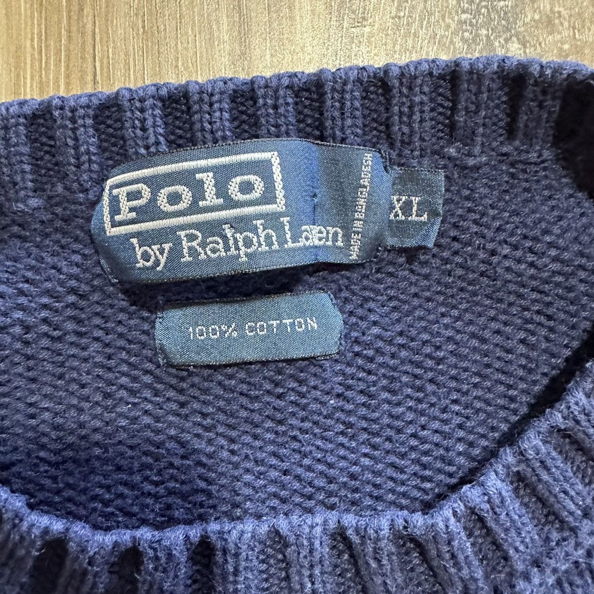 Polo Ralph Lauren × Vintage Vintage Polo Ralph Lauren Knit Crewneck Sweater, XL Size US XL / EU 56 / 4 - 3 Thumbnail