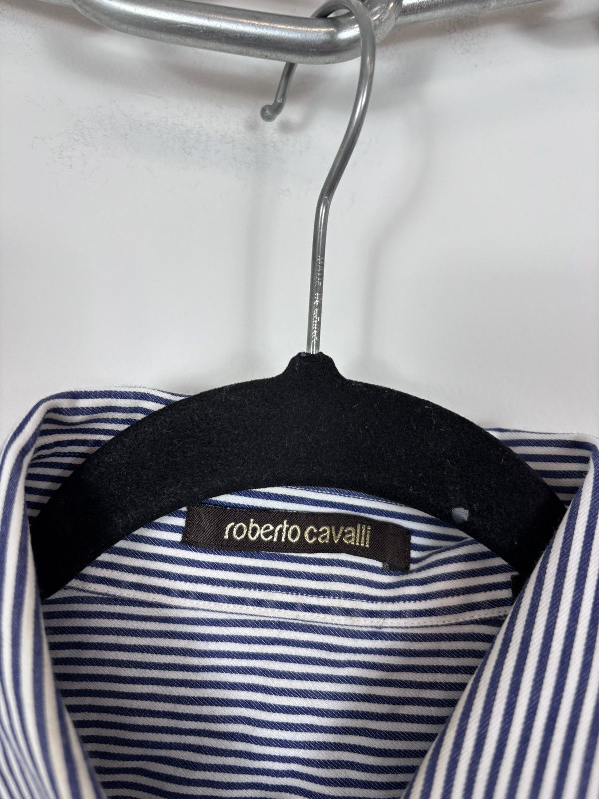 Roberto Cavalli Roberto Cavalli Men’s Striped Button Up Long Sleeve Shirt Size US L / EU 52-54 / 3 - 9 Thumbnail