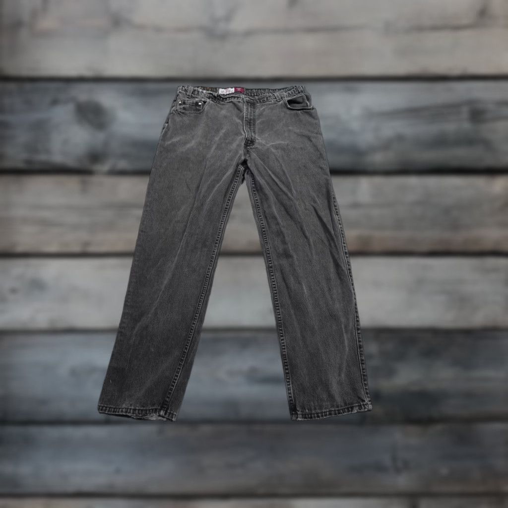 Levi's VINTAGE Levi's 545 Jeans Mens 38x32 Black Loose Baggy Dark Wash Faded 90s USA Staircase? Size US 38 / EU 54 - 1 Thumbnail
