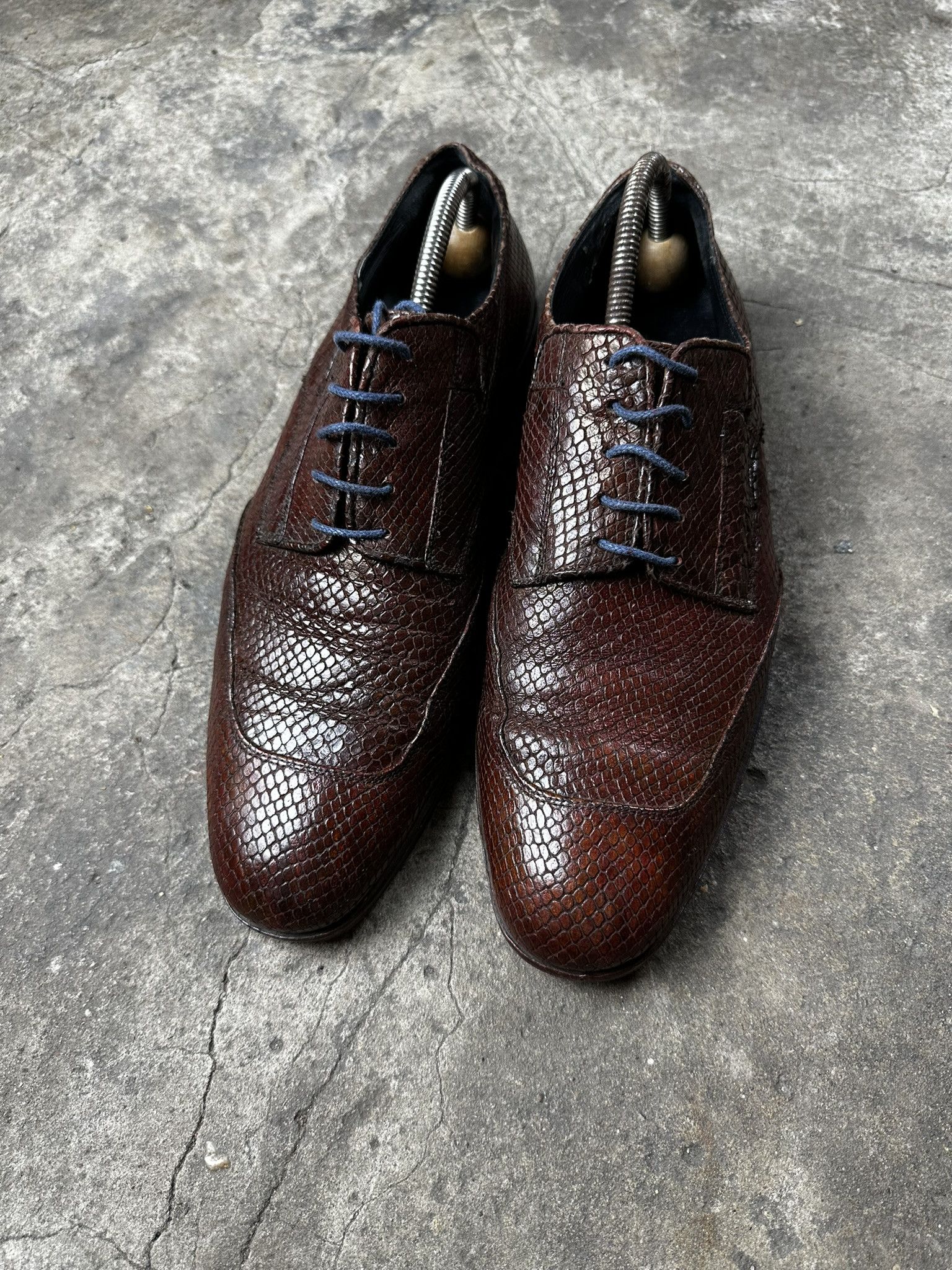 Dries Van Noten Dries Van Noten Snake Leather Loafers Shoes Size US 10.5 / EU 43-44 - 7 Thumbnail
