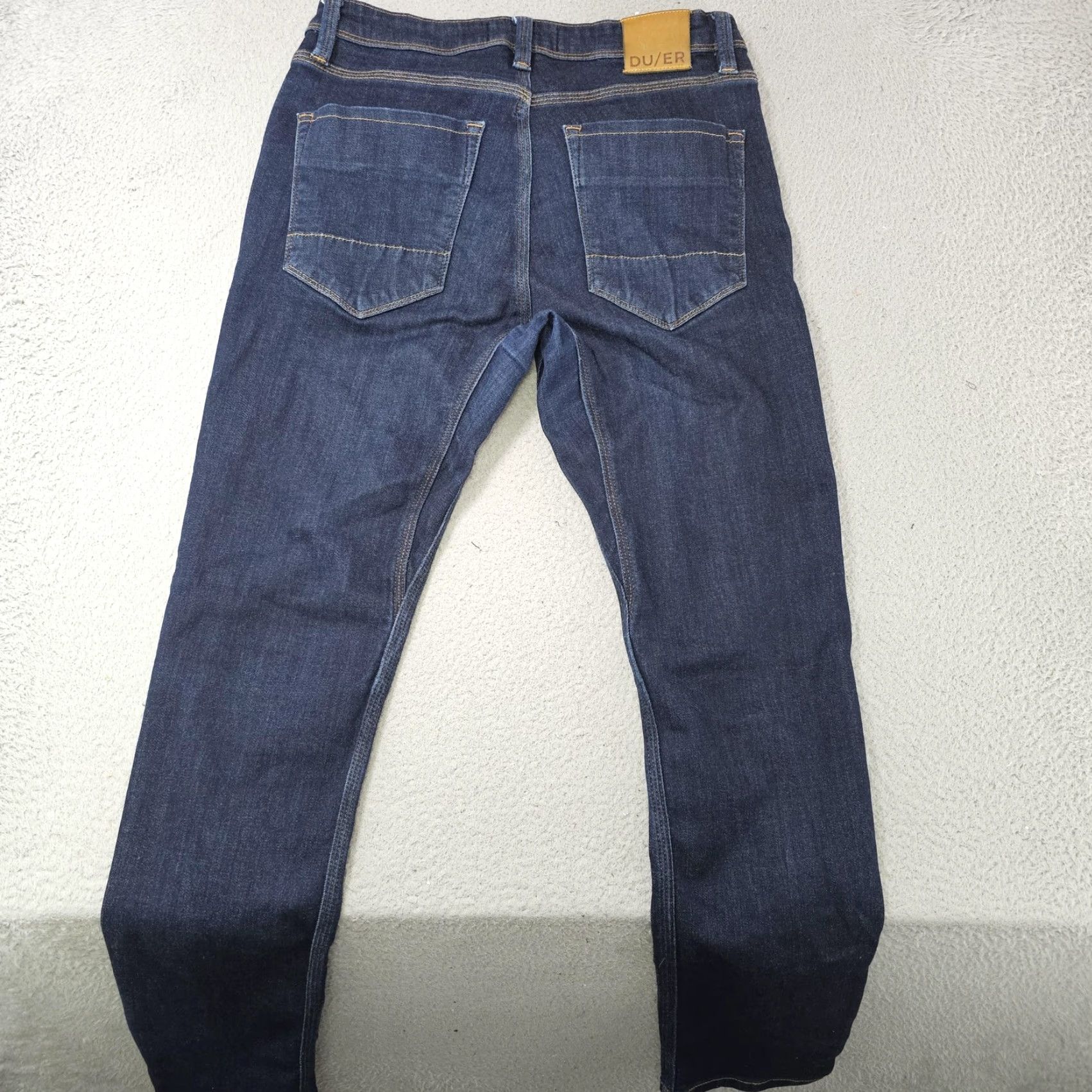 DUER Duer Jeans Mens Slim Fit L2X 31x28 Denim Blue Five-Pocket Stretch Size US 31 - 6 Thumbnail