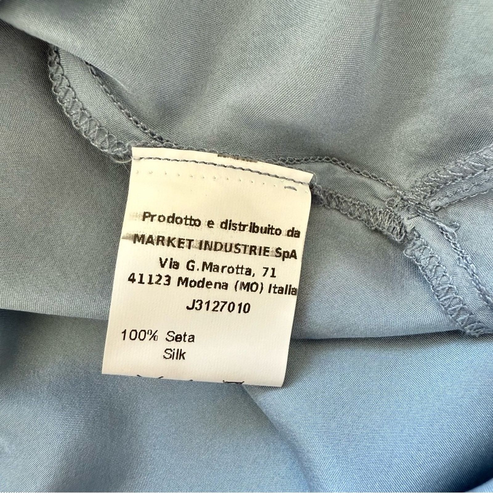 Zucca NWT! JUCCA Silk Oversize Blue Dress, Size S, MSRP.466$ Size S / US 4 / IT 40 - 7 Thumbnail