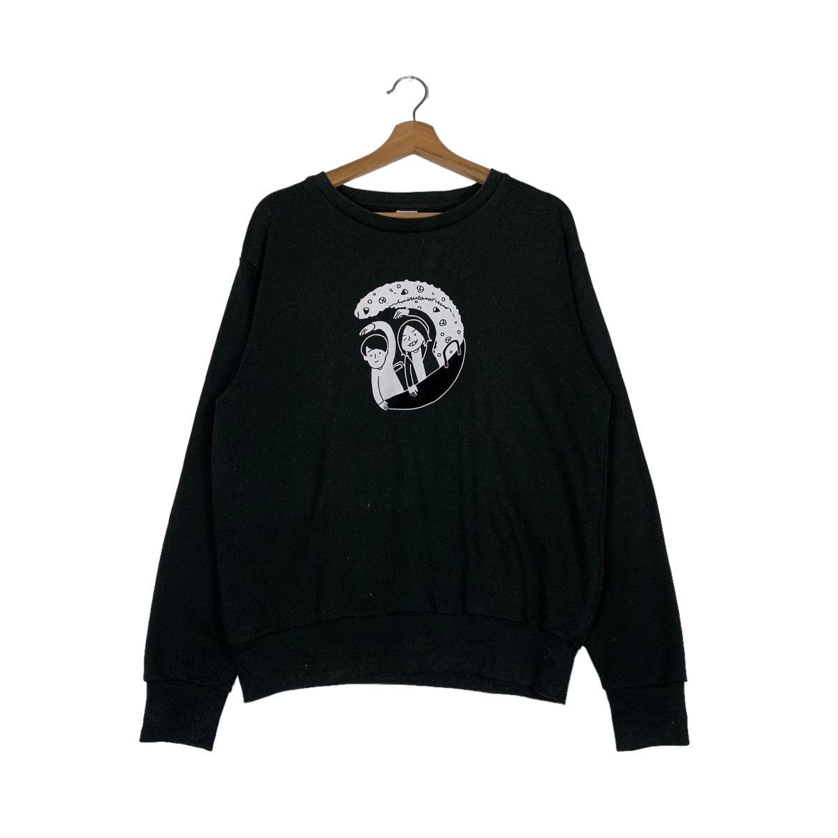 Japanese Brand MIZUTAMARI Bond Graphic Sweatshirt #0670-C31 Size US M / EU 48-50 / 2 - 1 Thumbnail
