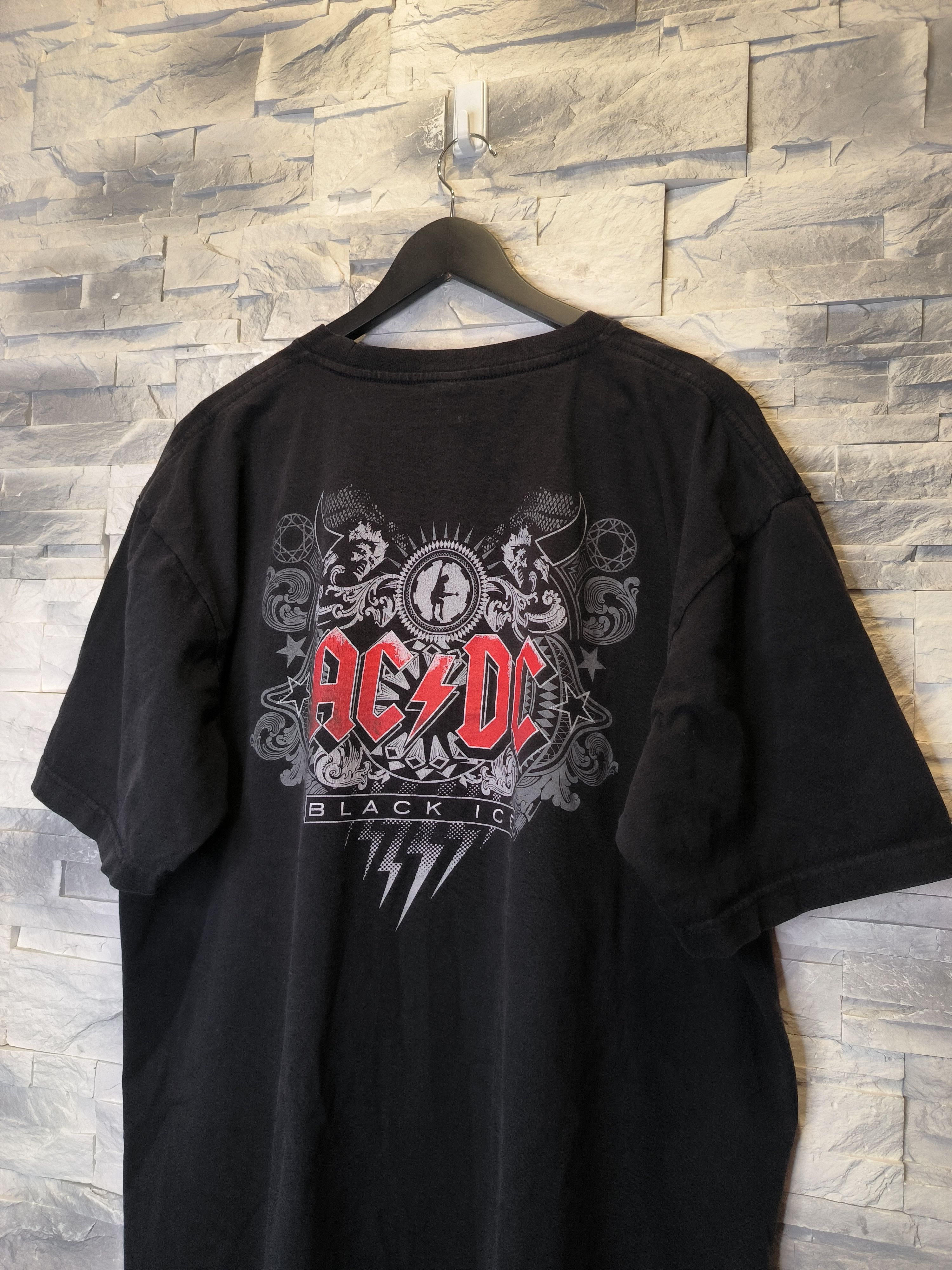 Band Tees Vintage ACDC Black Ice Tee Shirt Black Size US XXL / EU 58 / 5 - 4 Thumbnail