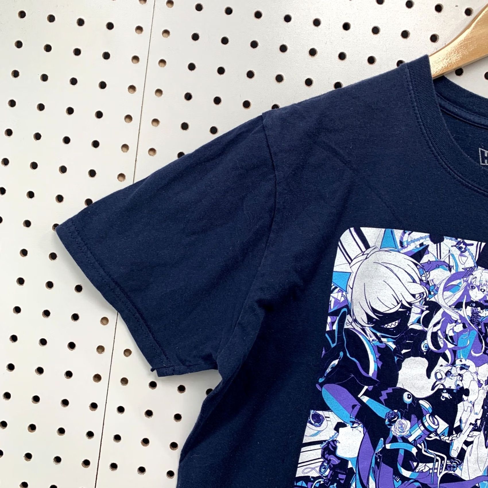 Vintage HYPERSONIC MUSIC CLUB Shirt Navy Blue ANIME Mens Medium Size US M / EU 48-50 / 2 - 3 Thumbnail