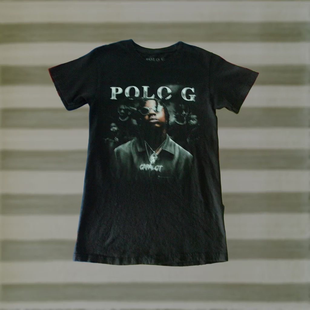 Vintage Polo G Capalot graphic T Shirt XS Adult Black Polo G Hip Hop RS Graphic Print Short Sleeve Crew Neck Clothing Mens XS Size US XS / EU 42 / 0 - 1 Thumbnail