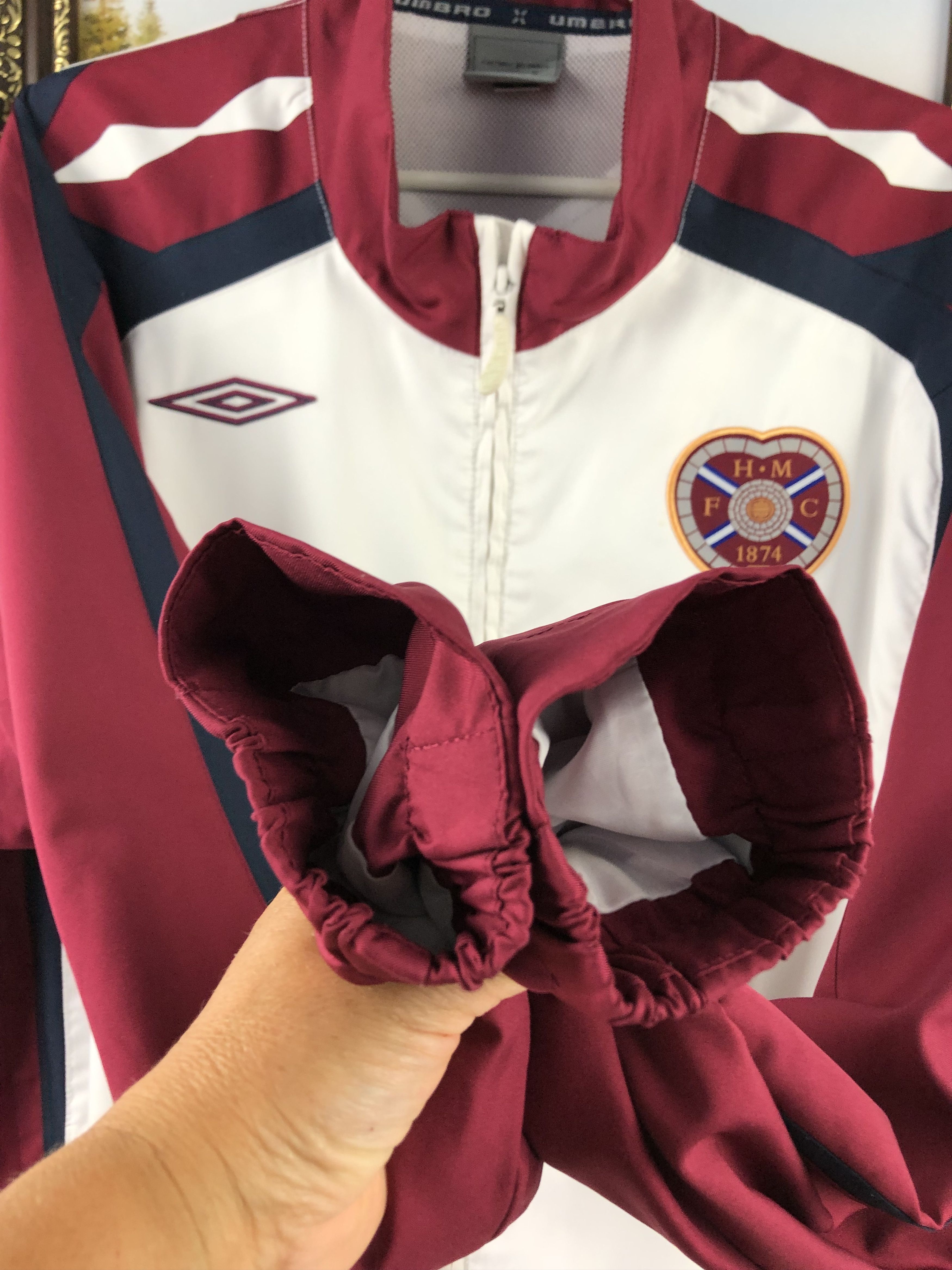 Vintage Vintage Heart Of Midlothian Football Jacket Soccer Track Size US XXL / EU 58 / 5 - 8 Thumbnail