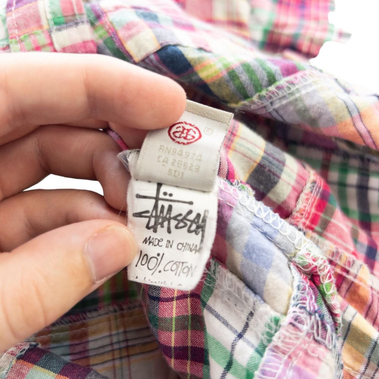 Stussy Vintage Stussy Patch Work Button Up Shirt Size M Size US M / EU 48-50 / 2 - 5 Thumbnail