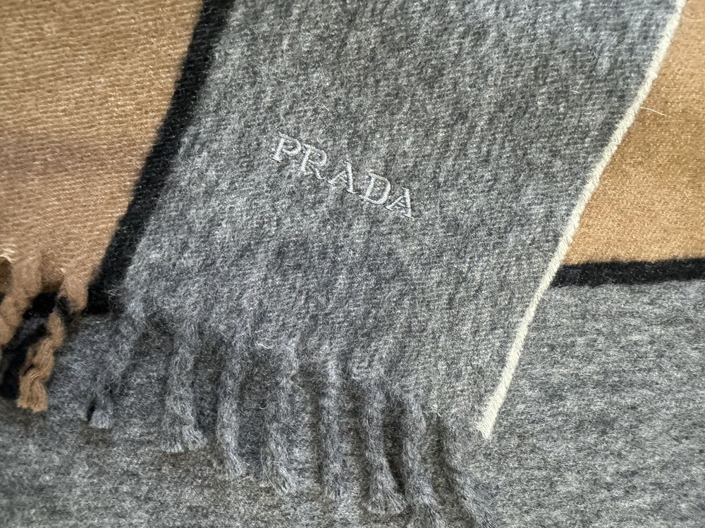 Prada Prada Wool Cashmere Scarf Size ONE SIZE - 2 Thumbnail