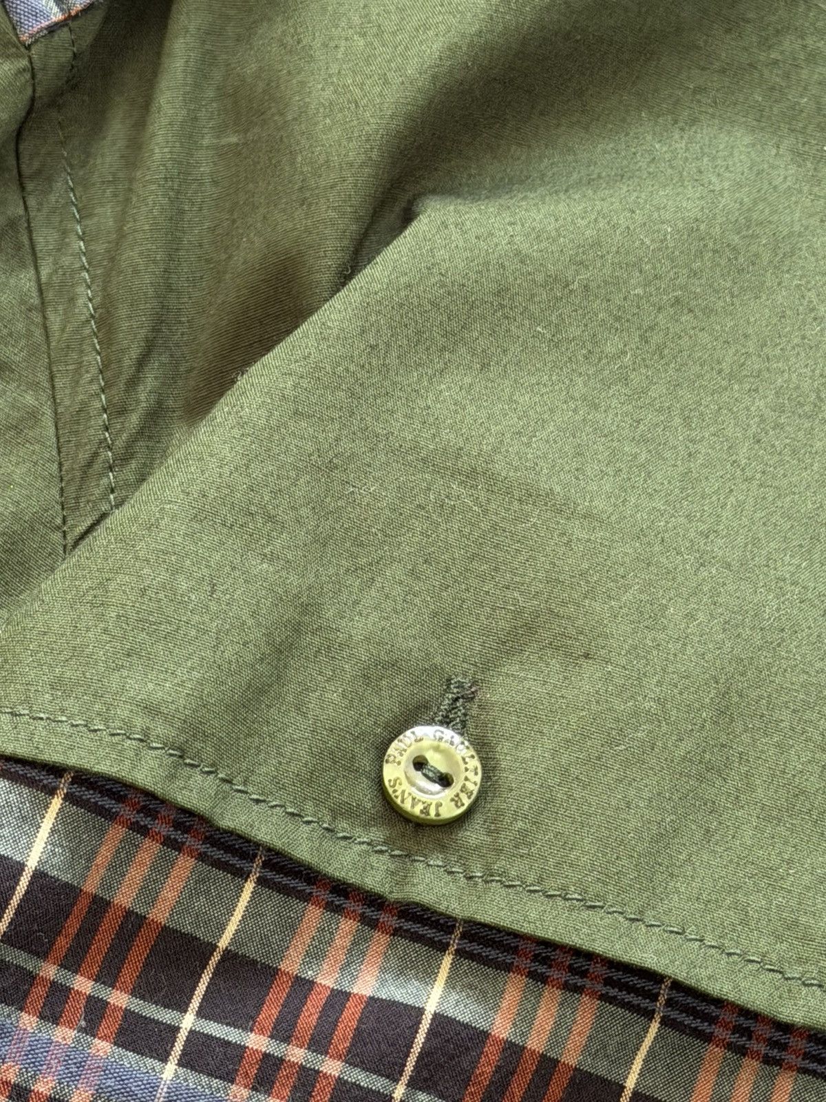 Jean Paul Gaultier 00S Jean Paul Gaultier Green Military Style Shirt Jacket Size US M / EU 48-50 / 2 - 9 Thumbnail