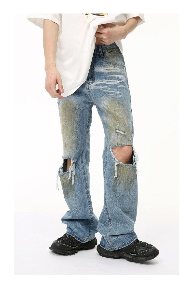 Japanese Brand × Vintage Niche Style Worn-out Hole Jeans Size US 29 - 7 Thumbnail