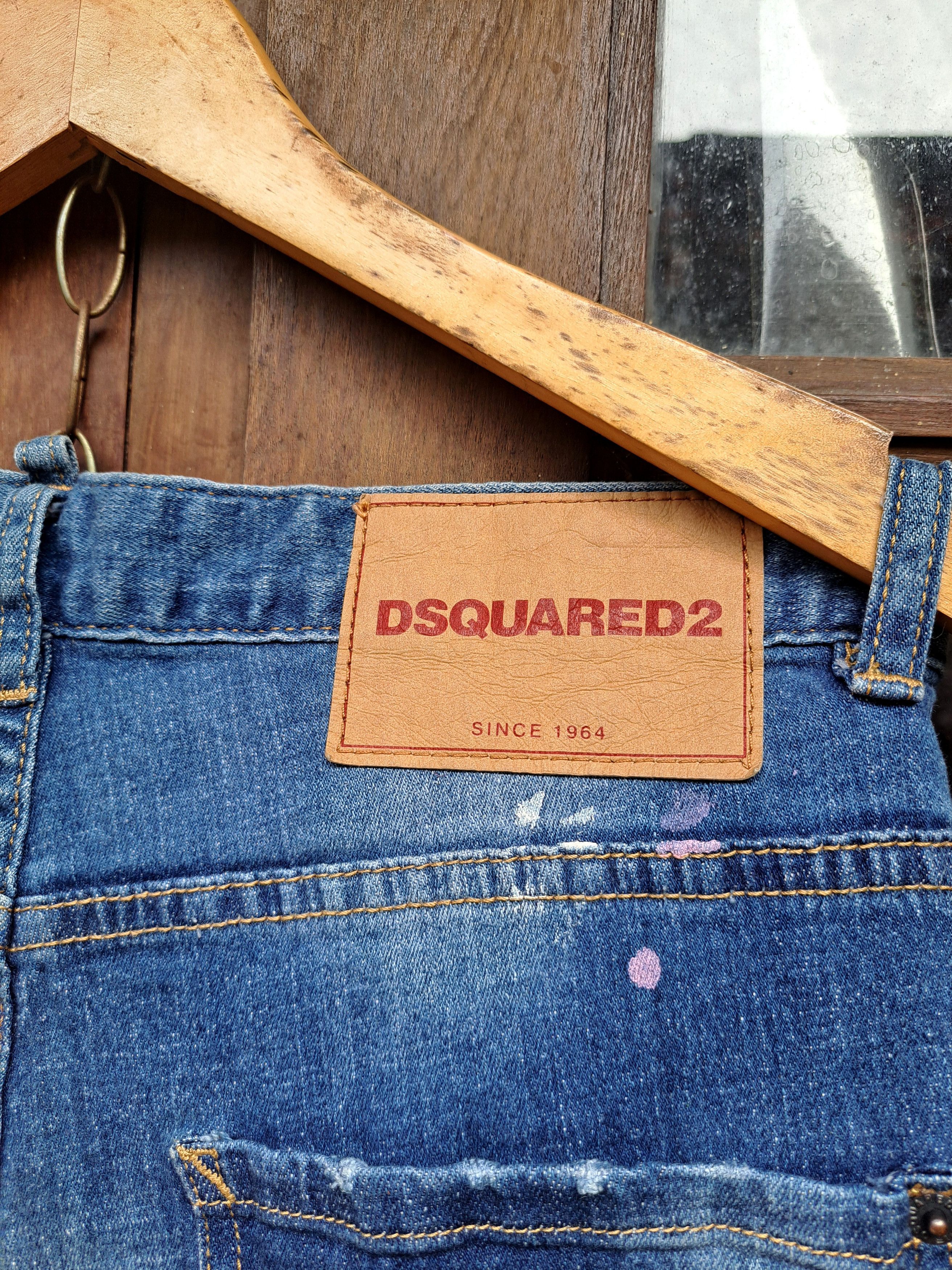 Dsquared2 Dsquared Distressed Denim Paint Splatter Mens Jeans Size US 30 / EU 46 - 9 Thumbnail
