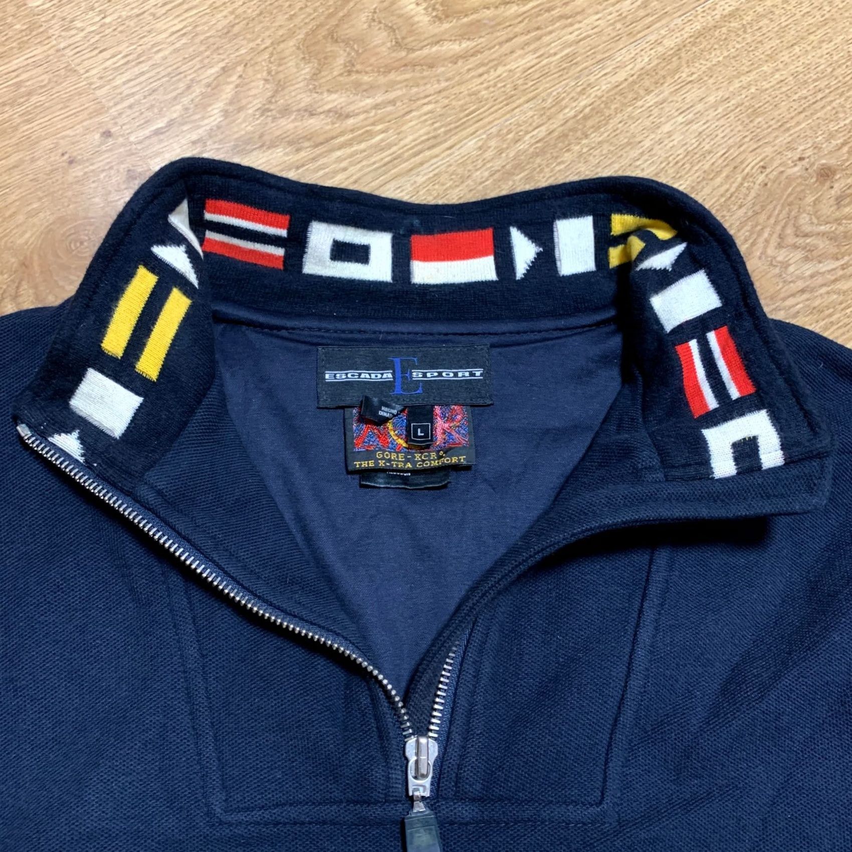 Escada Vintage Escada Sport Gore Xcr Zip Sweatshirt Pullover Mens L Blue 90s 1/4 Zip Sweatshirt Mens Size US L / EU 52-54 / 3 - 3 Thumbnail