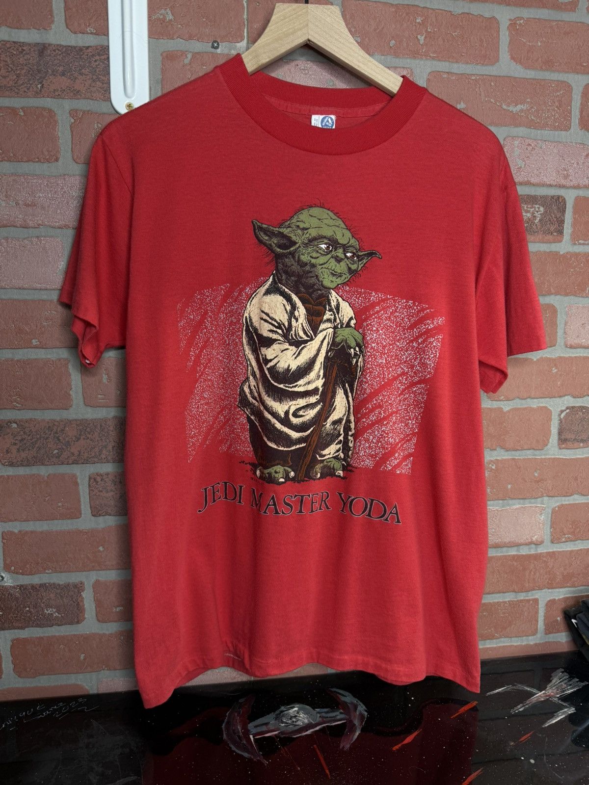 Vintage Vintage 1980’s Star Wars Yoda T-Shirt Single Stitch Medium Size US M / EU 48-50 / 2 - 1 Thumbnail