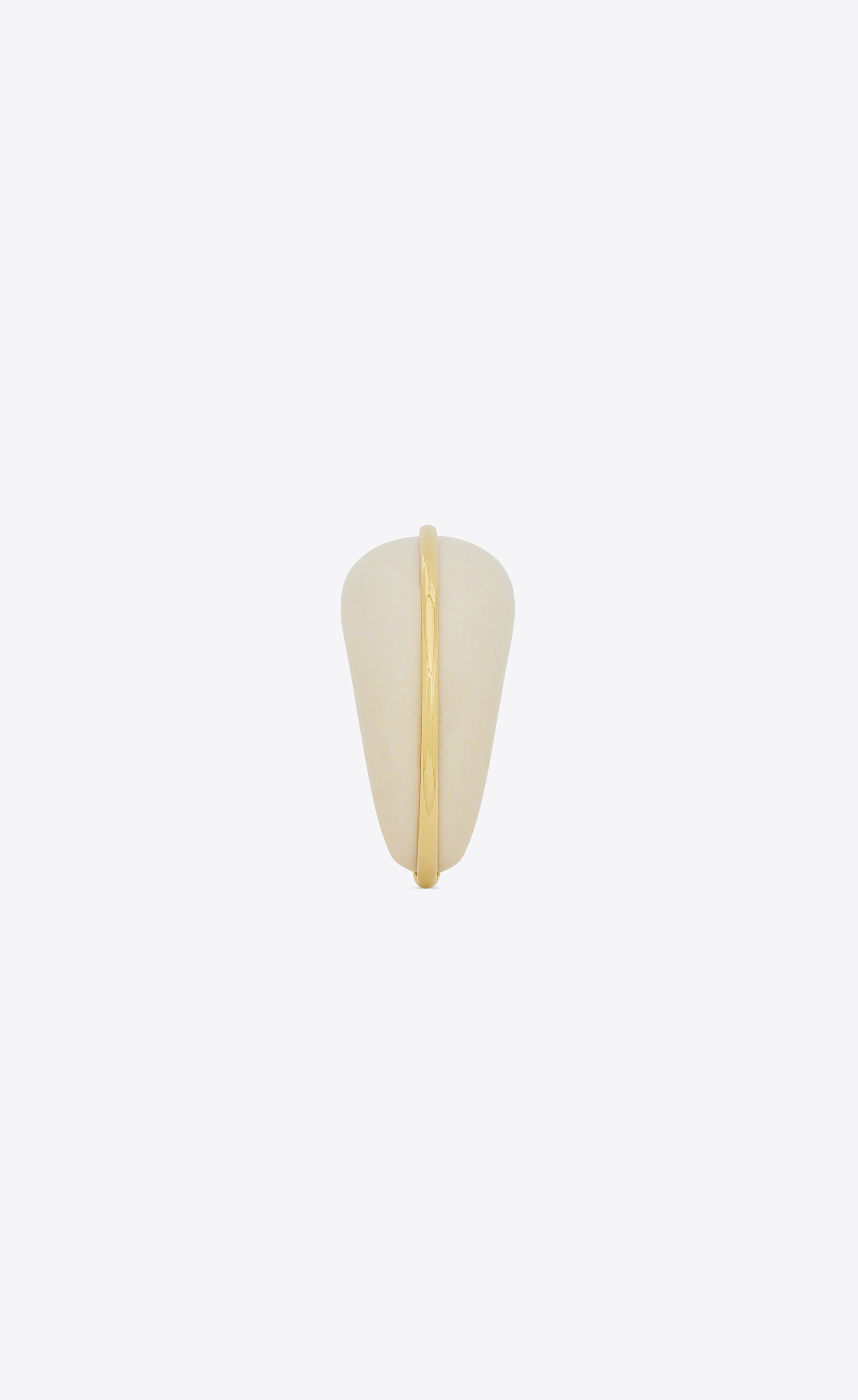 Saint Laurent Paris o1s1wg110325 Size: M / 723380 Dome Cuff Bracelet Metal Size ONE SIZE - 4 Thumbnail