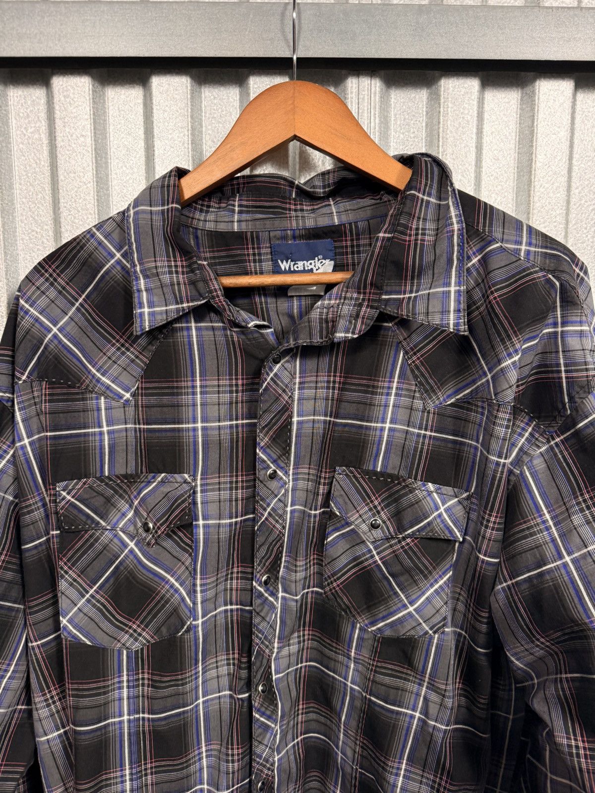 Wrangler Vintage Wrangler Western Pearl Snap Pink Button Up Shirt Size US XXL / EU 58 / 5 - 2 Thumbnail