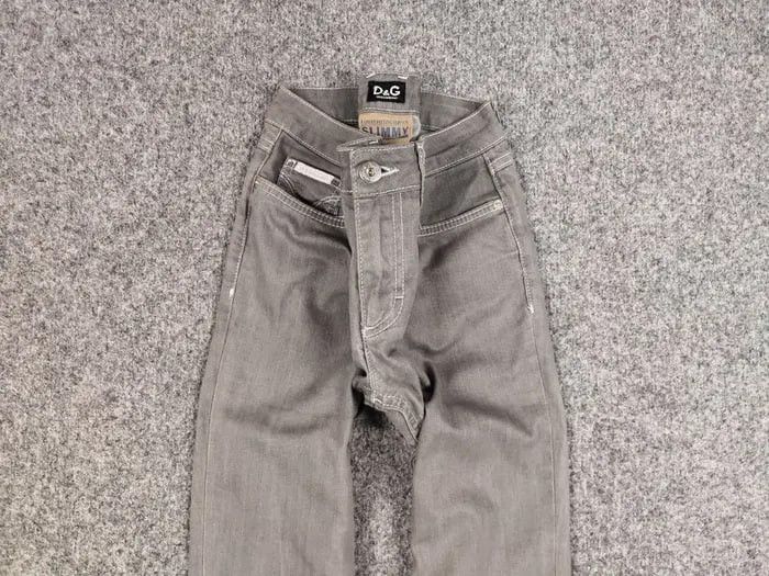 Dolce & Gabbana Vintage 90's Dolce & Gabbana Straig Women's Gray Denim Jeans Size 25" / US 0 / IT 36 - 7 Thumbnail