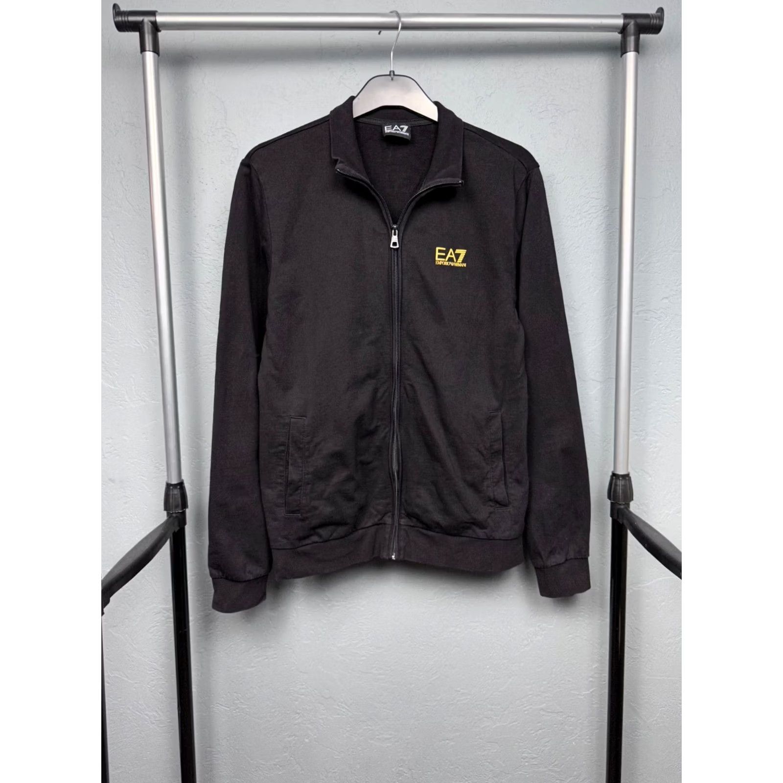 Emporio Armani Emporio Armani Mens Cotton Full Zip Hoodie M Black Ea7 Logo Hoodie Mens M Black Cotton Full Zip Hoodie EA7 Size US M / EU 48-50 / 2 - 2 Thumbnail