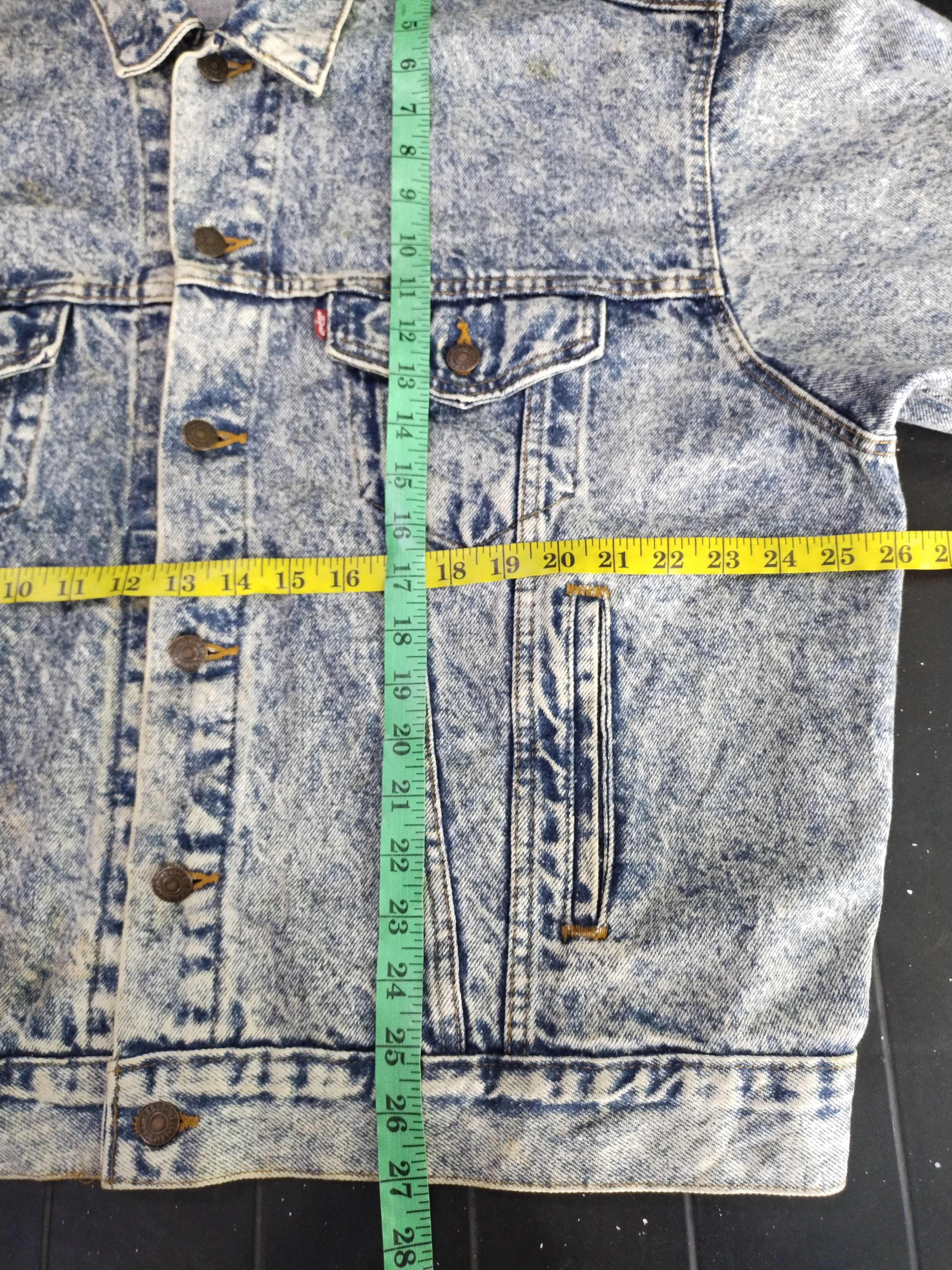 Levi's Vintage Levi's Acid Washed Made in USA Denim Jacket Size US L / EU 52-54 / 3 - 12 Thumbnail
