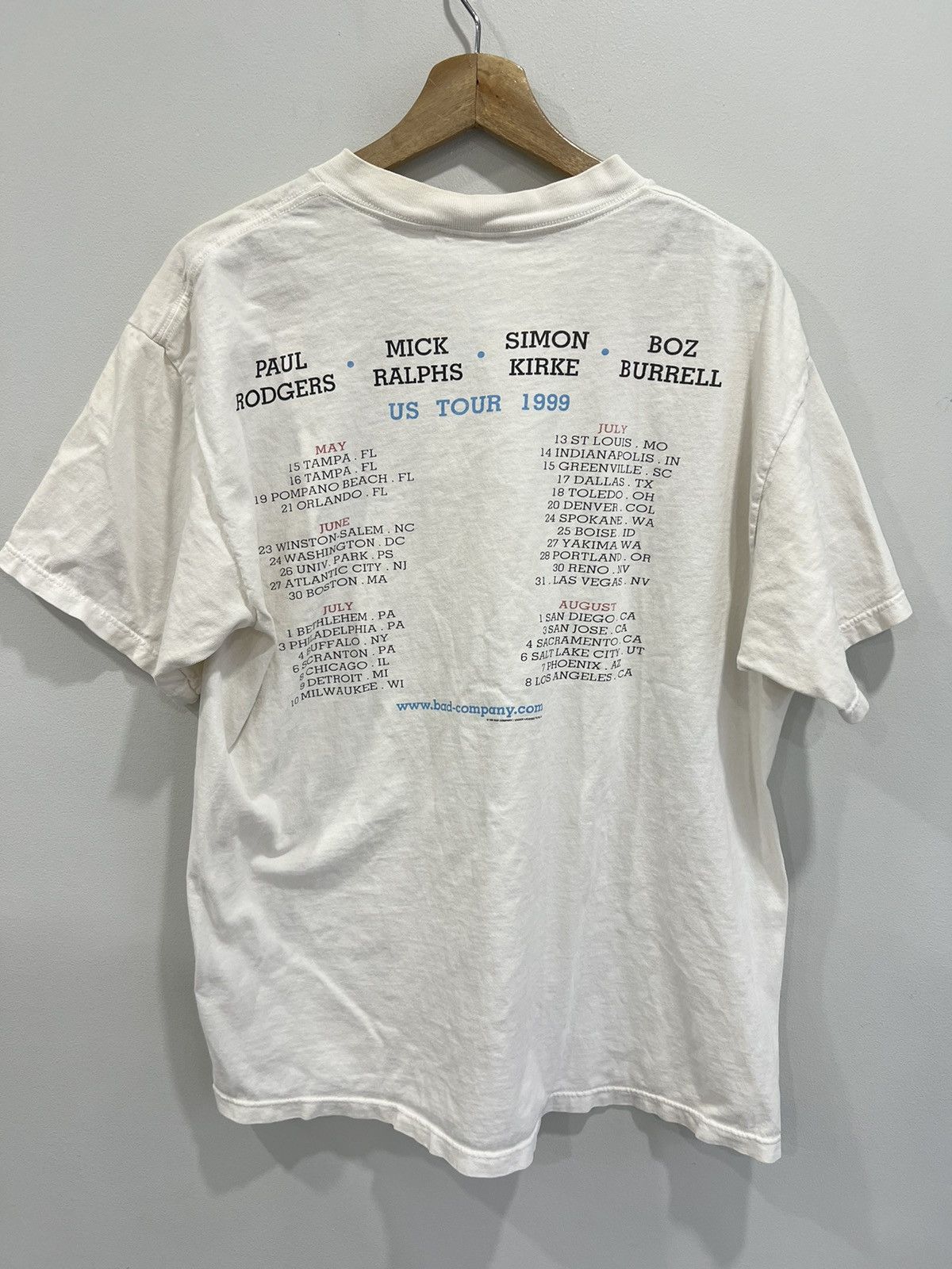 Band Tees Vintage Bad Co Band Tee Shirt Tour Paul Rodgers Size US XL / EU 56 / 4 - 2 Thumbnail