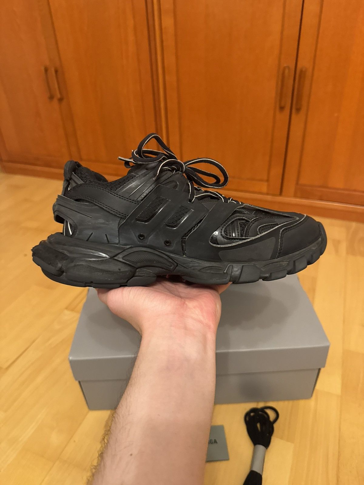Balenciaga Balenciaga Track Triple Black Size US 7 / EU 40 - 4 Thumbnail