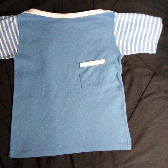 Other Vintage 60s Toss Up Striped Sleeve Pocket T-Shirt Size M / US 6-8 / IT 42-44 - 3 Thumbnail