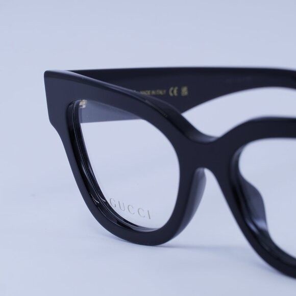 Gucci Gucci GG1837O 001 Eyeglasses Shiny Black 51mm Cat Eye Frame Size ONE SIZE - 9 Thumbnail