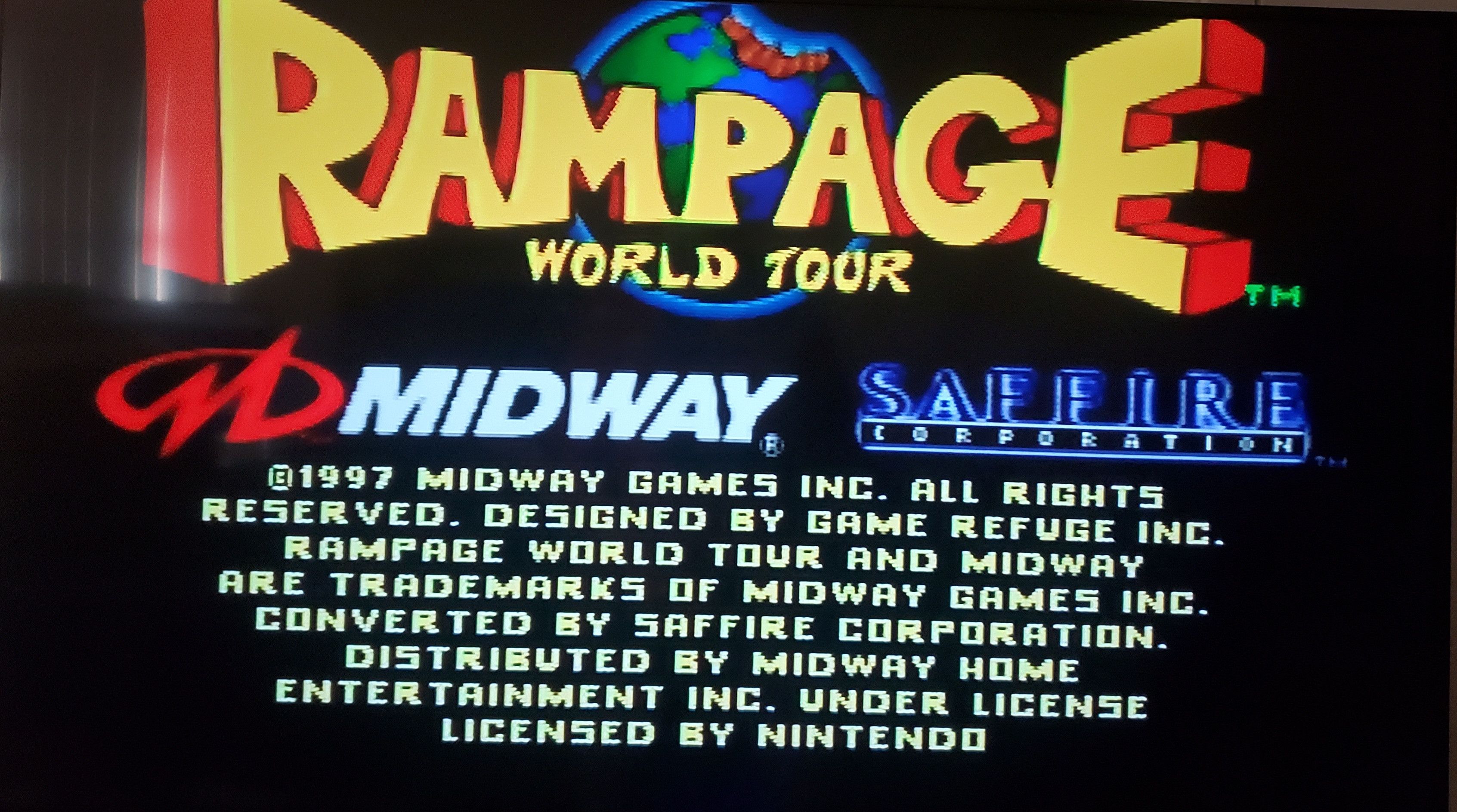 Nintendo Rampage World Tour N64 Nintendo 64 Video Game Cartridge Size ONE SIZE - 3 Thumbnail