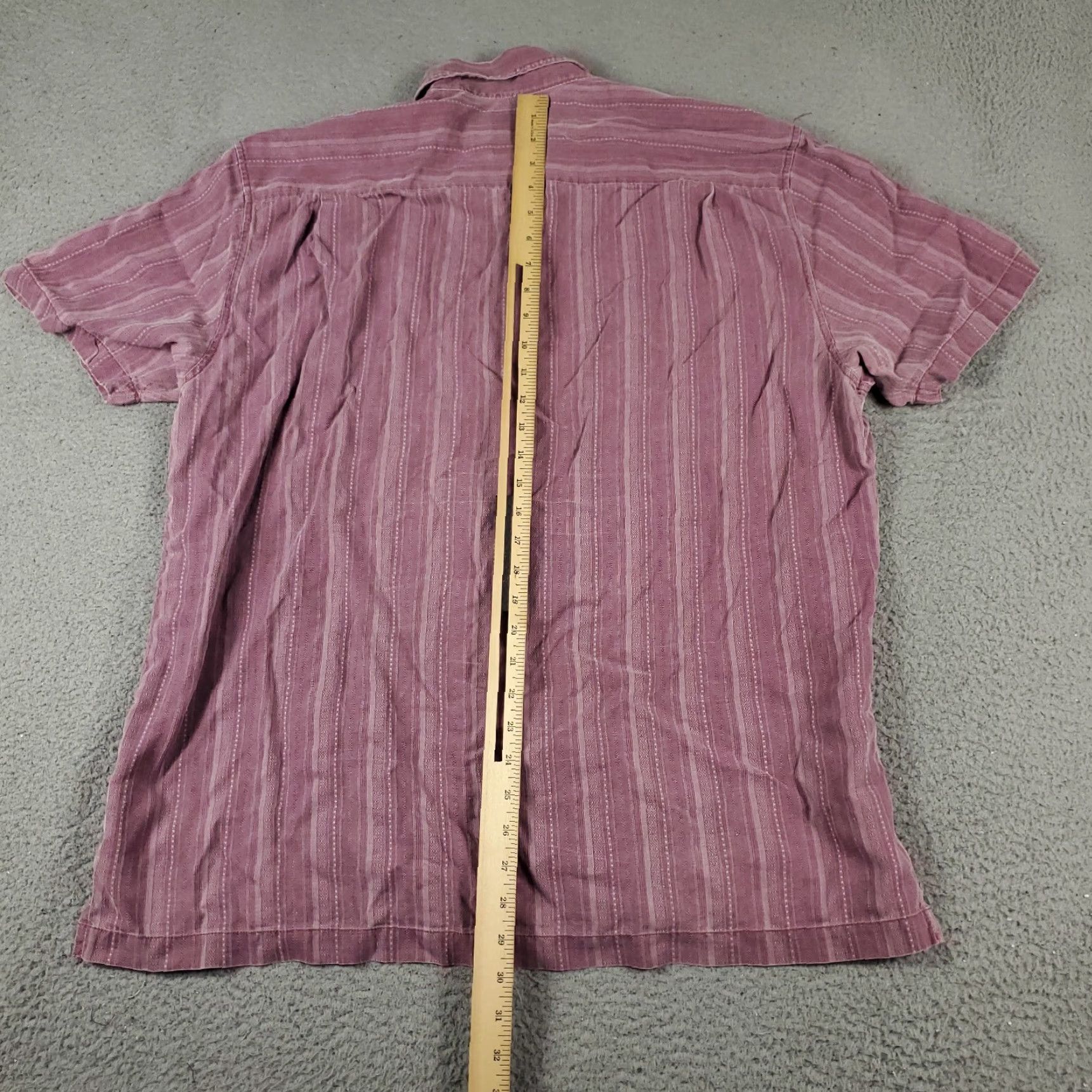 Tommy Bahama Tommy Bahama Shirt Mens 2XL Button-Up Short Sleeve Hawaiian Striped Purple Burgundy Aloha Beach Casual Mens Size US XXL / EU 58 / 5 - 4 Thumbnail