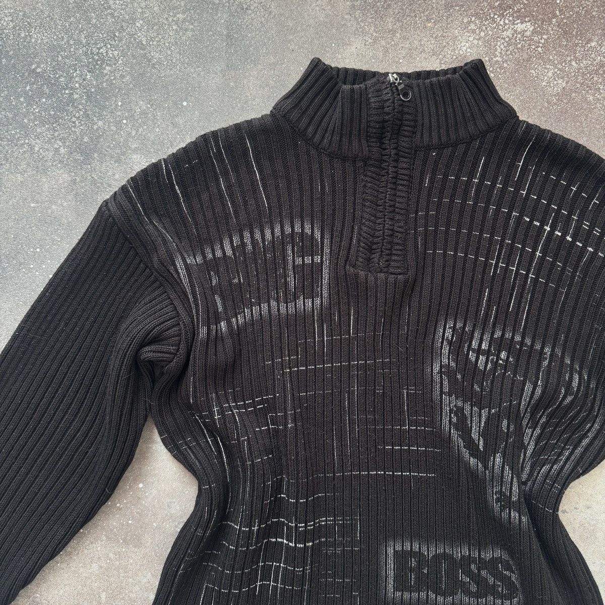 If Six Was Nine Japanese Style Y2K Avant Garde Ribbed Knit Sweater Size US XL / EU 56 / 4 - 3 Thumbnail
