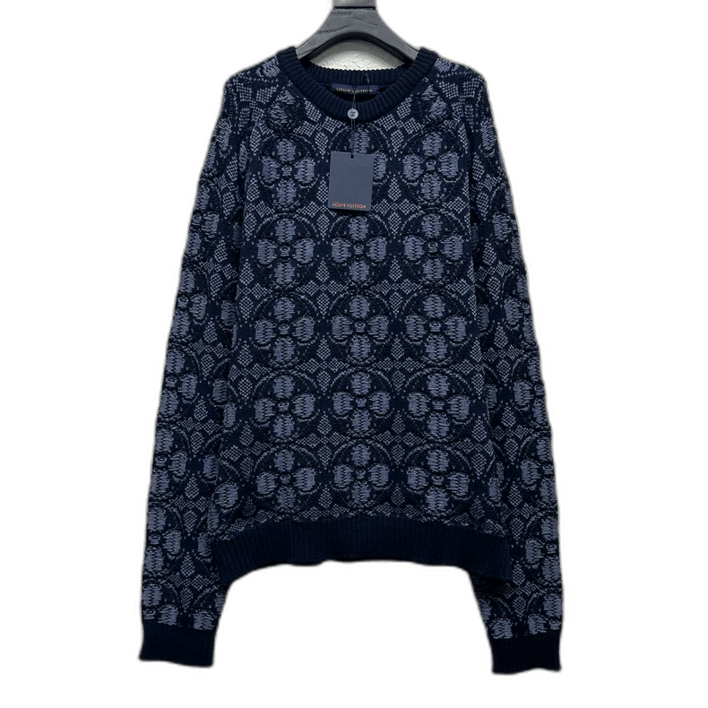 Louis Vuitton Louis Vuitton Knit Sweater with Pattern-2506 Size US L / EU 52-54 / 3 - 1 Thumbnail