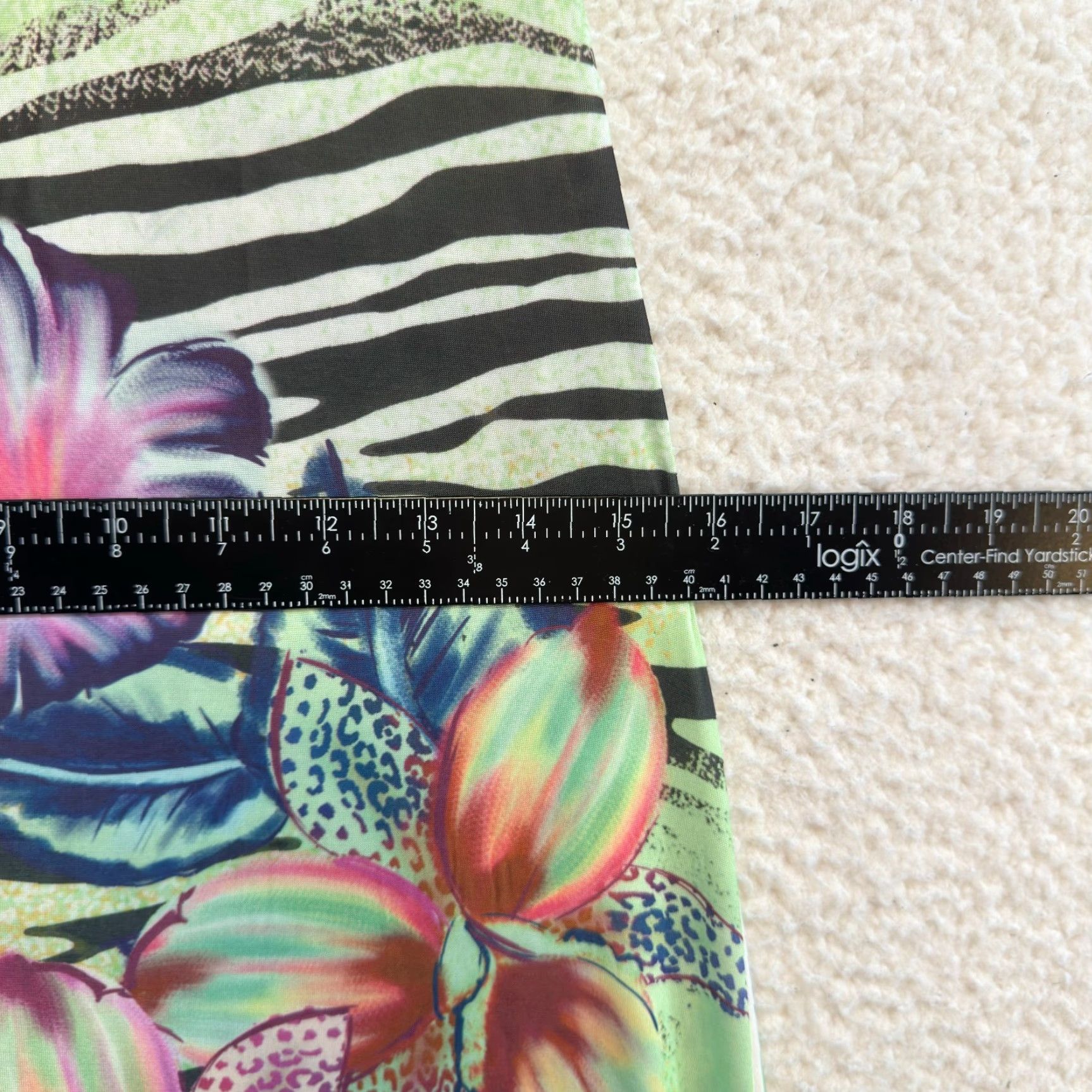 Vintage VINTAGE Ocean Blue Maxi Dress L Green Floral Zebra Rhinestone McBling Tropical Bohemian Y2K Women/Men? Size L / US 10 / IT 46 - 6 Thumbnail