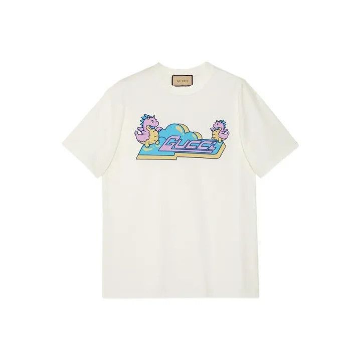 Gucci Gucci Cartoon Print Short Sleeve T-Shirt-2507 Size XS / US 0-2 / IT 36-38 - 1 Thumbnail